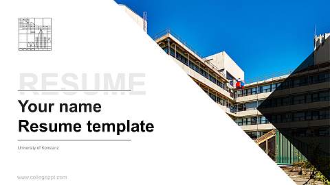 University of Konstanz Resume PPT Template