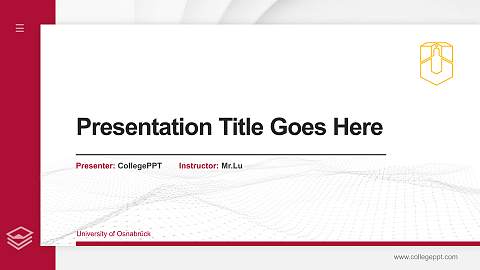 University of Osnabrück Thesis Proposal/Graduation Defense PPT Template