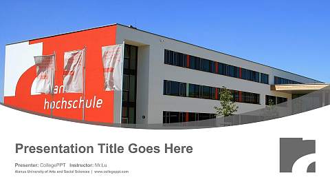 Alanus University of Arts and Social Sciences Course/Courseware Creation PPT Template