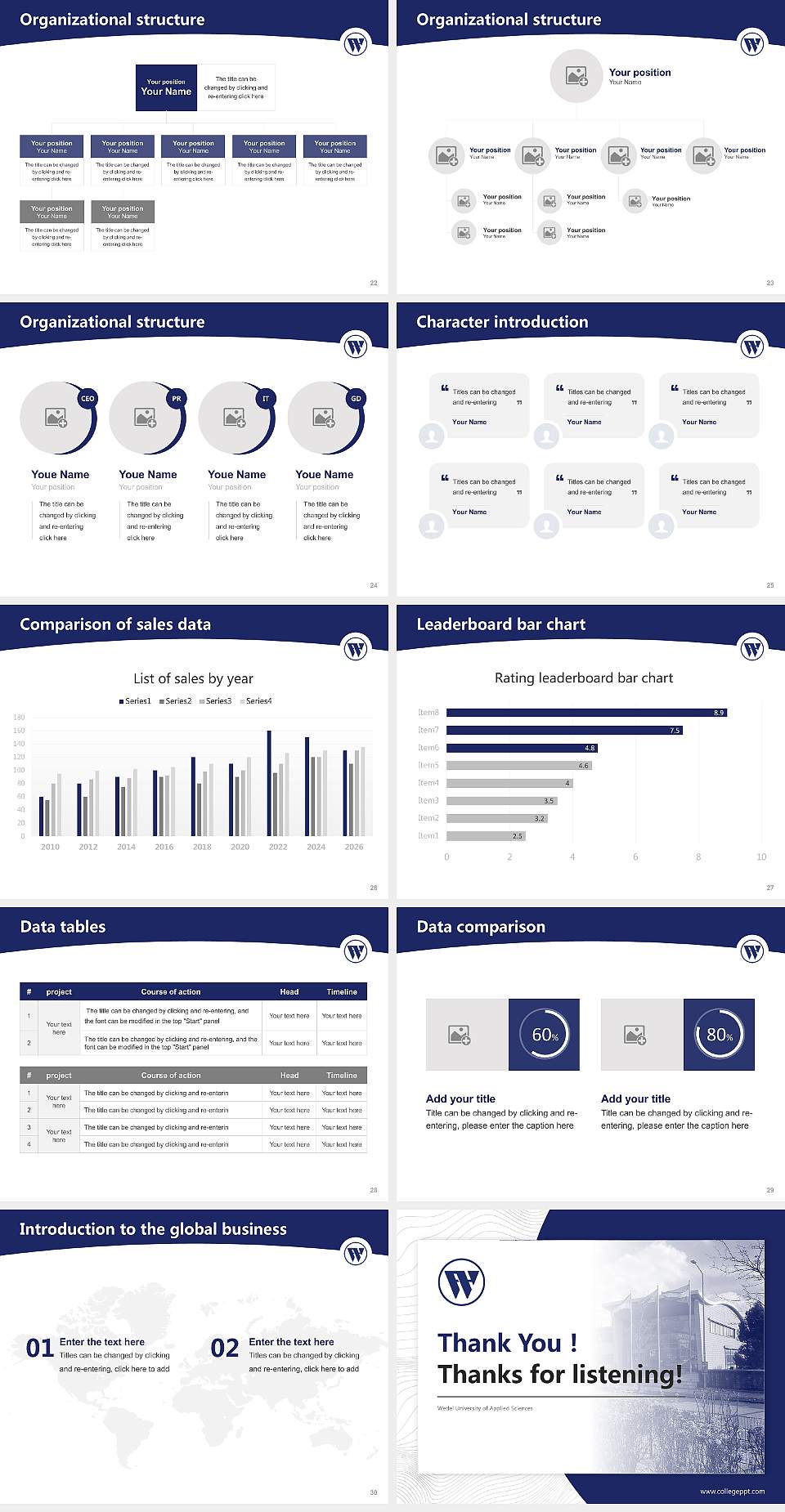 Wedel University of Applied Sciences Academic Presentation/Research Findings Report PPT Template4:3 ratio PPT effect preview image4