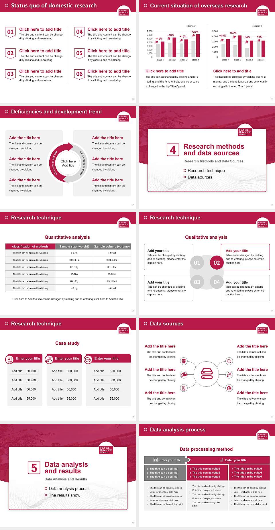 Bauhaus University Weimar Graduation Thesis Defense PPT Template4:3 ratio PPT effect preview image4