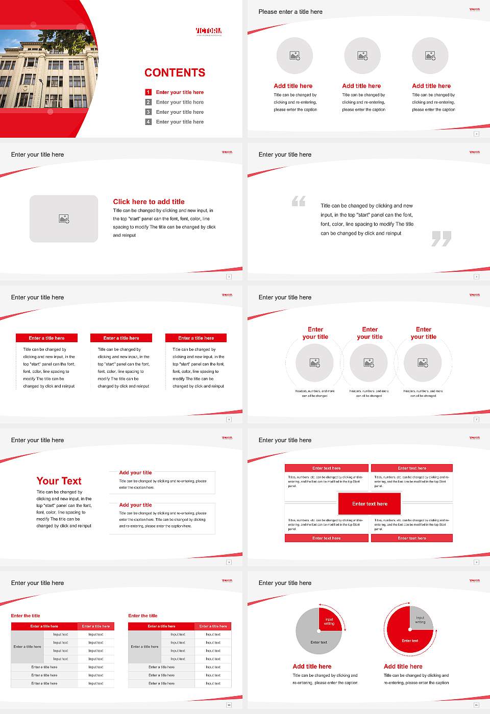 VICTORIA International University of Applied Sciences Course/Courseware Creation PPT Template16:9 ratio PPT effect preview image2
