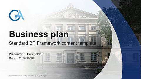 University of Göttingen Competition/Entrepreneurship Contest PPT Template