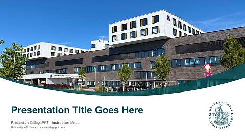 University of Lübeck Course/Courseware Creation PPT Template