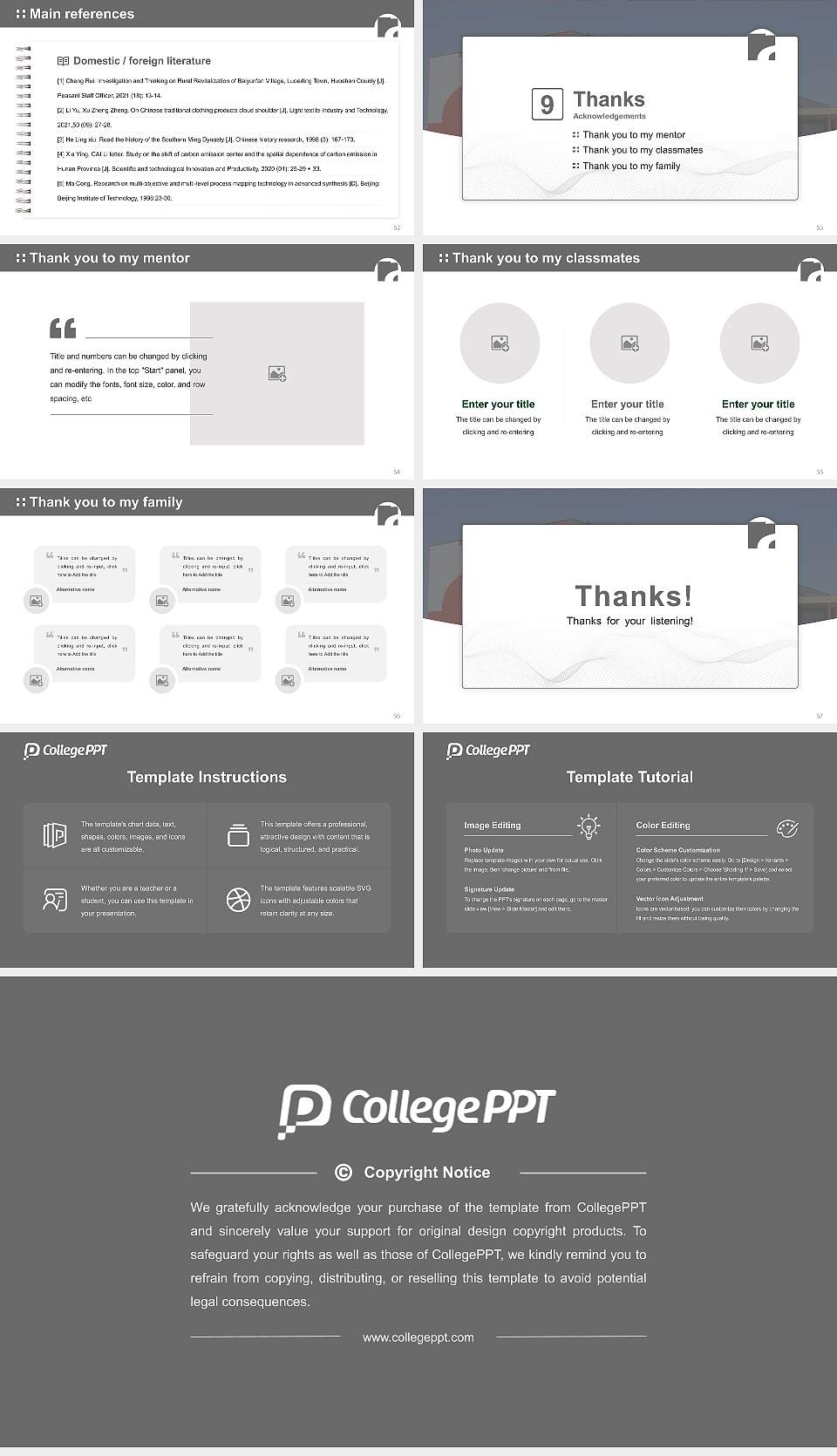 Alanus University of Arts and Social Sciences Graduation Thesis Defense PPT Template16:9 ratio PPT effect preview image7