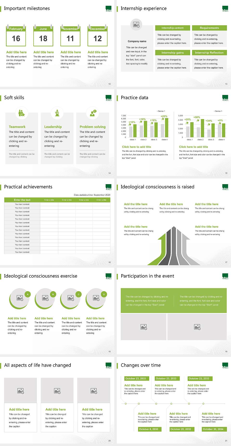 bbw University of Applied Sciences National Scholarship Defense PPT Template4:3 ratio PPT effect preview image3