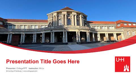 University of Hamburg Course/Courseware Creation PPT Template