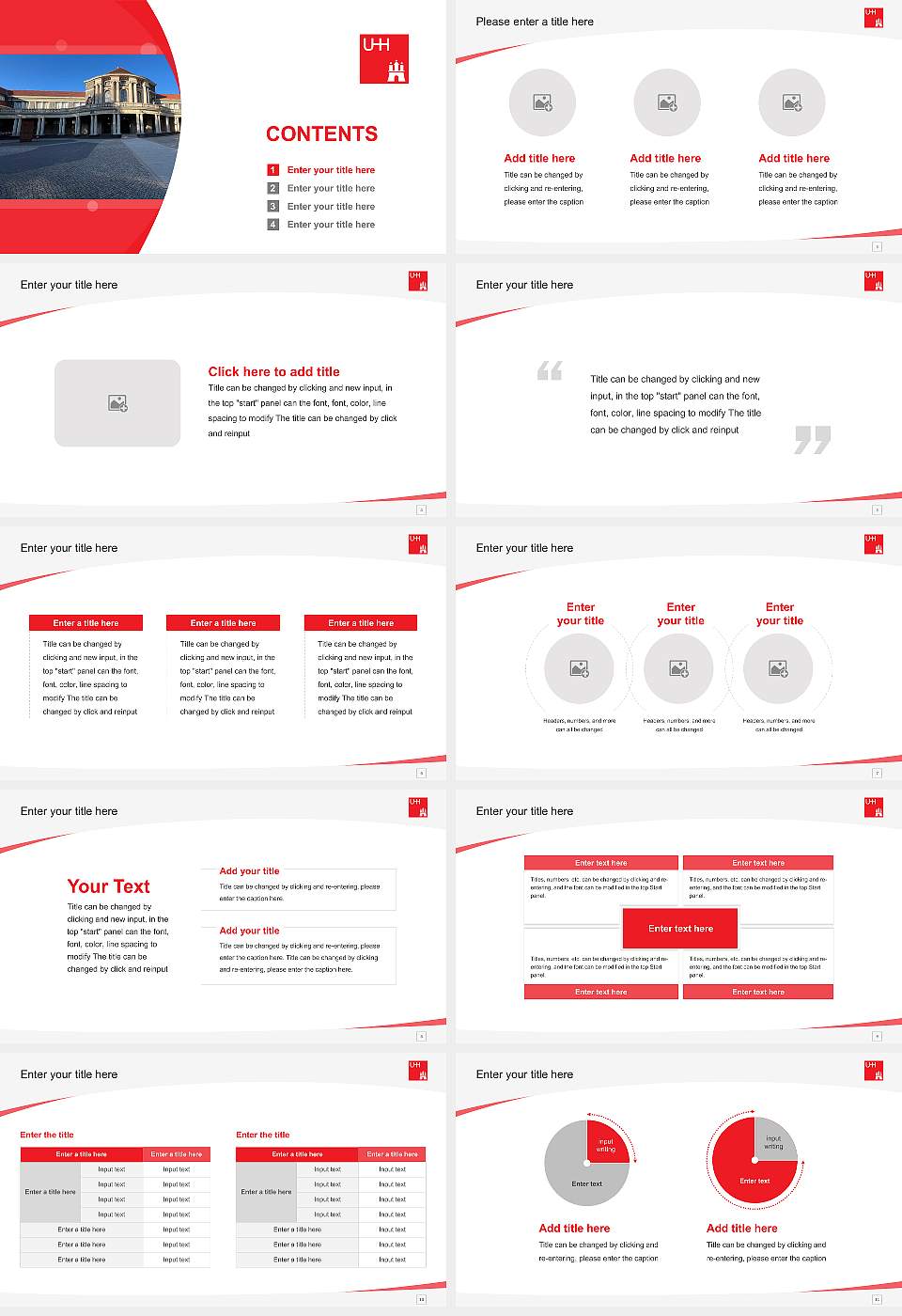 University of Hamburg Course/Courseware Creation PPT Template16:9 ratio PPT effect preview image2
