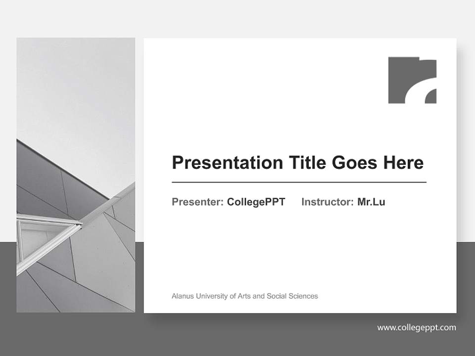 Alanus University of Arts and Social Sciences General PPT Template4:3 ratio PPT effect preview image6
