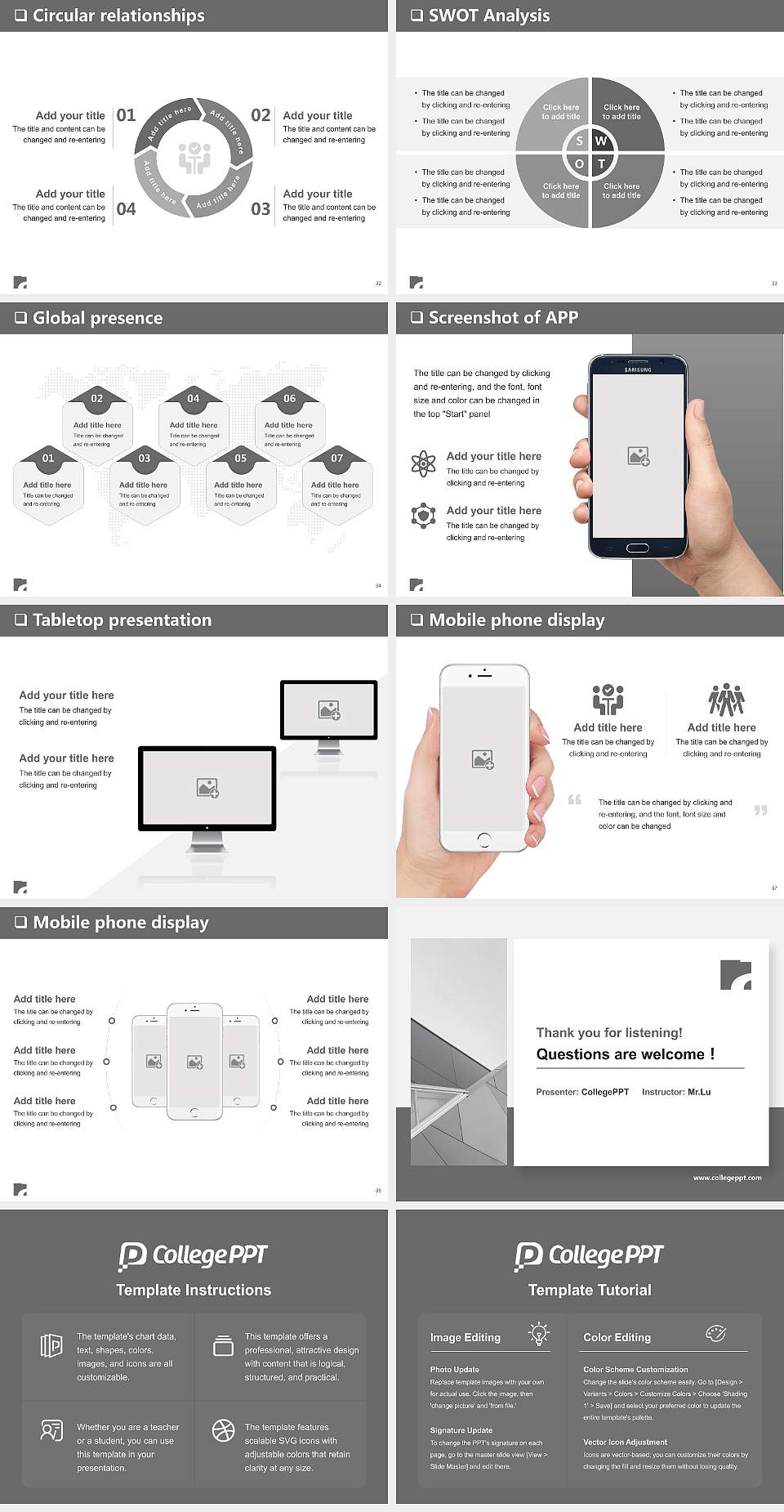 Alanus University of Arts and Social Sciences General PPT Template4:3 ratio PPT effect preview image5