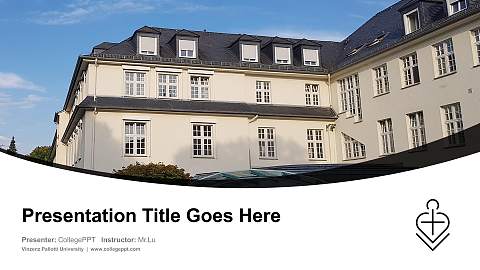 Vinzenz Pallotti University Course/Courseware Creation PPT Template