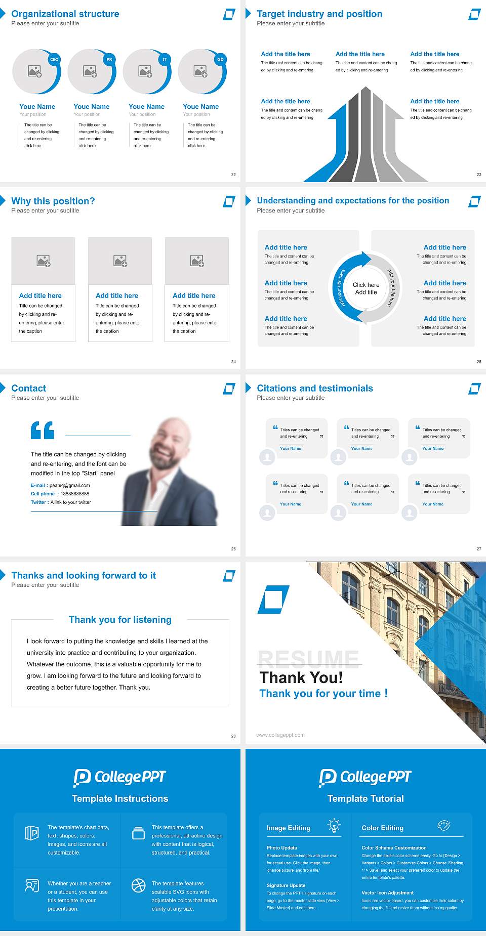 University of Public Service in Bavaria Resume PPT Template4:3 ratio PPT effect preview image4