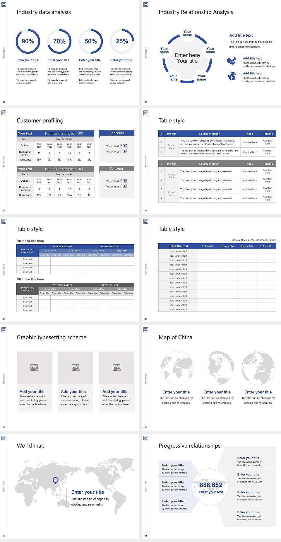 Allensbach University Competition/Entrepreneurship Contest PPT Template4:3 ratio PPT effect preview image5