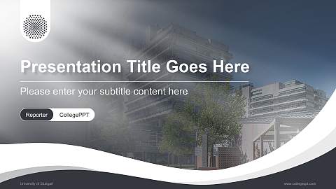 University of Stuttgart Lecture Sharing and Networking Event PPT Template
