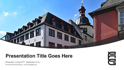 University of Social Design Course/Courseware Creation PPT Template