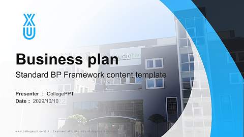 XU Exponential University of Applied Sciences Competition/Entrepreneurship Contest PPT Template