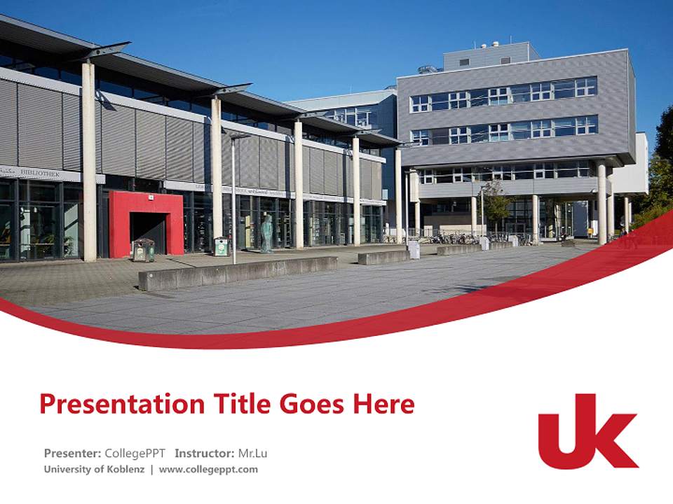 University of Koblenz Course/Courseware Creation PPT Template4:3 ratio PPT effect preview image5