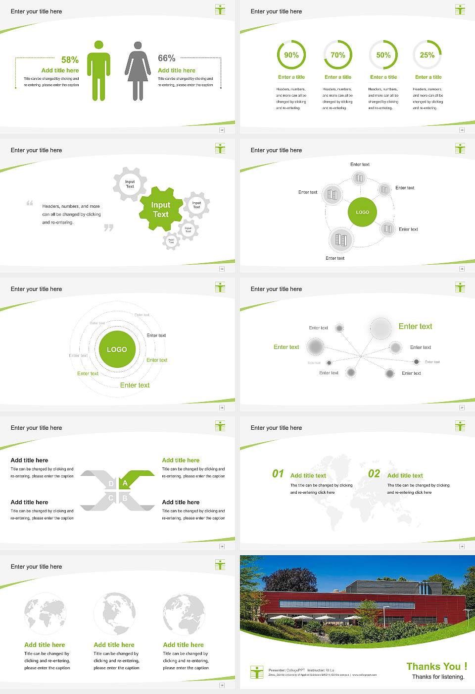 Zittau_Görlitz University of Applied Sciences – Görlitz campus Course/Courseware Creation PPT Template16:9 ratio PPT effect preview image4