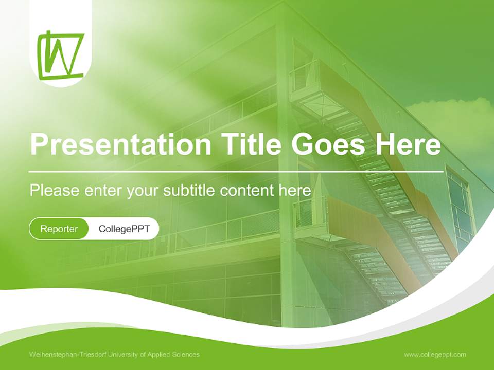 Weihenstephan-Triesdorf University of Applied Sciences Lecture Sharing and Networking Event PPT Template4:3 ratio PPT effect preview image4