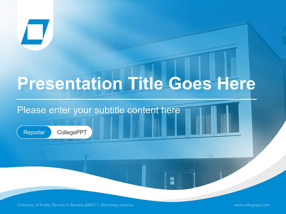 University of Public Service in Bavaria – Starnberg campus Lecture Sharing and Networking Event PPT Template4:3 ratio PPT effect preview image4