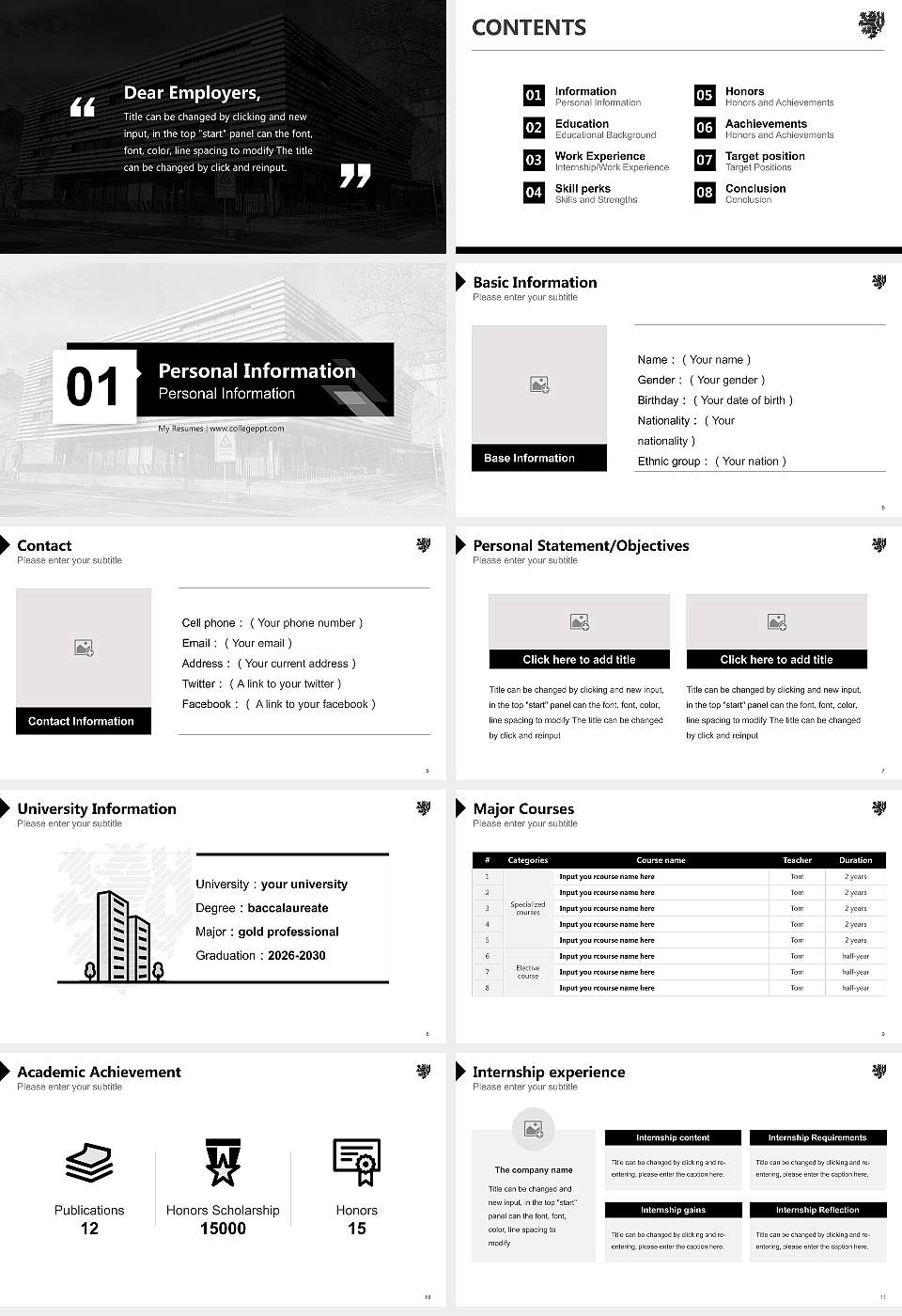 University of Wuppertal – Haspel campus Resume PPT Template16:9 ratio PPT effect preview image2