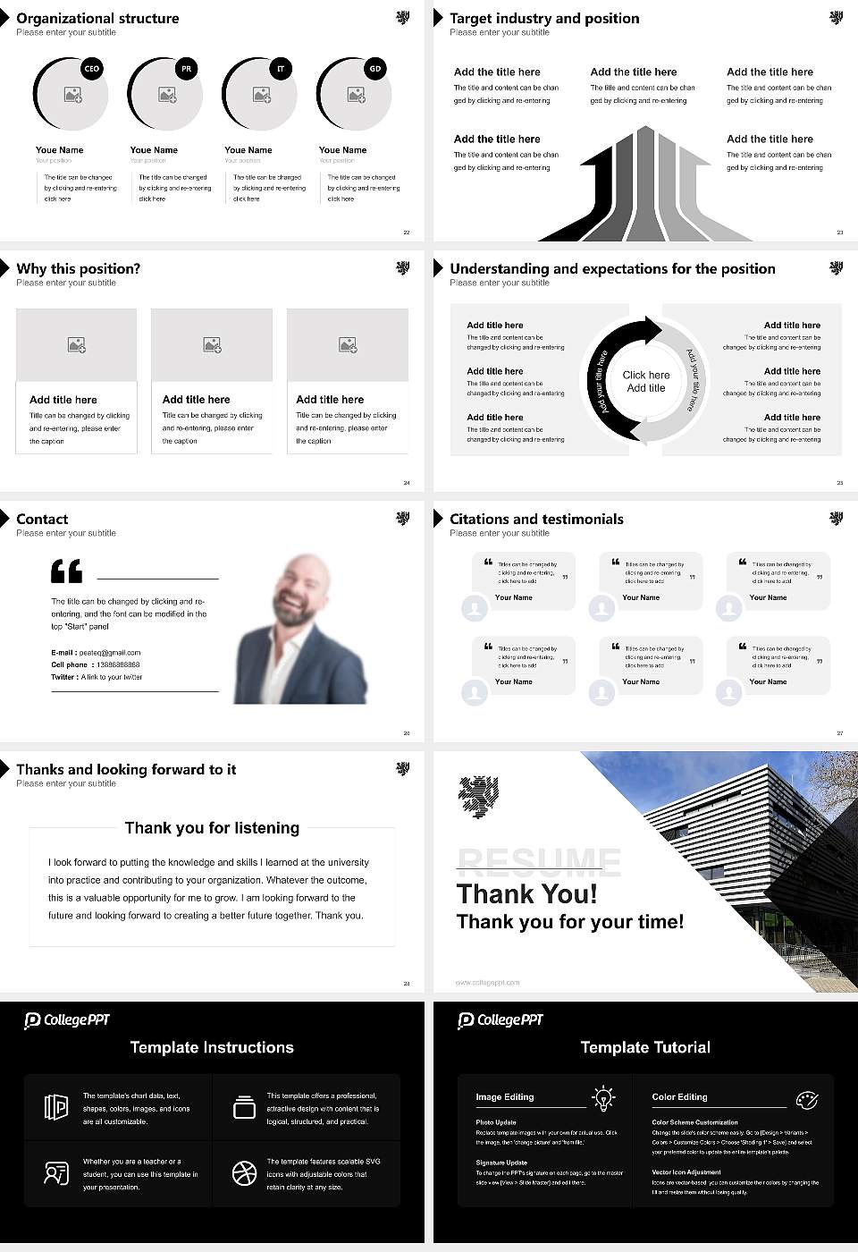 University of Wuppertal – Haspel campus Resume PPT Template16:9 ratio PPT effect preview image4