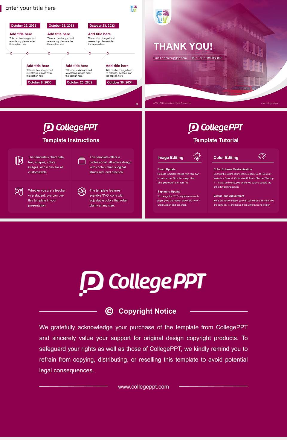 APOLLON University of Health Economics Lecture Sharing and Networking Event PPT Template4:3 ratio PPT effect preview image4