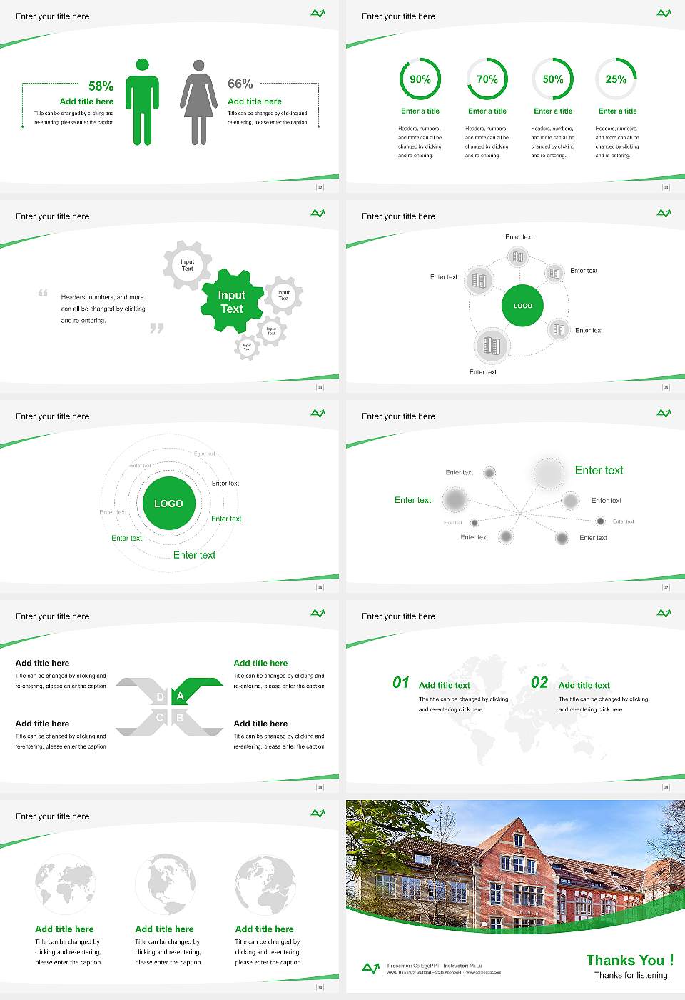 AKAD University Stuttgart – State Approved Course/Courseware Creation PPT Template16:9 ratio PPT effect preview image4