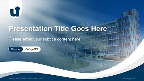 University of Siegen – Hölderlinstraße campus Lecture Sharing and Networking Event PPT Template