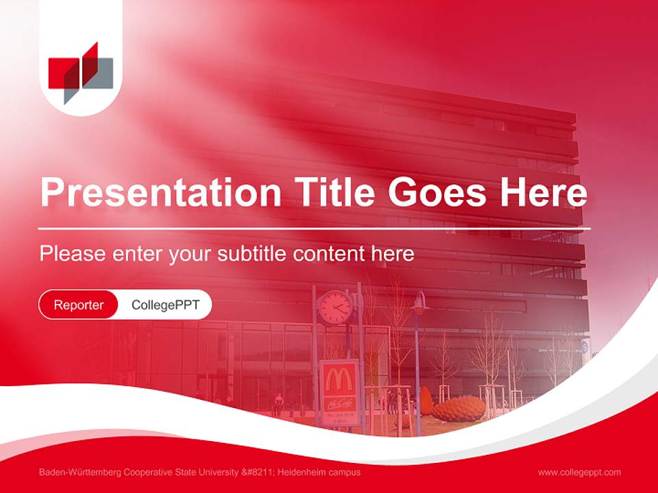 Baden-Württemberg Cooperative State University – Heidenheim campus Lecture Sharing and Networking Event PPT Template4:3 ratio PPT effect preview image4