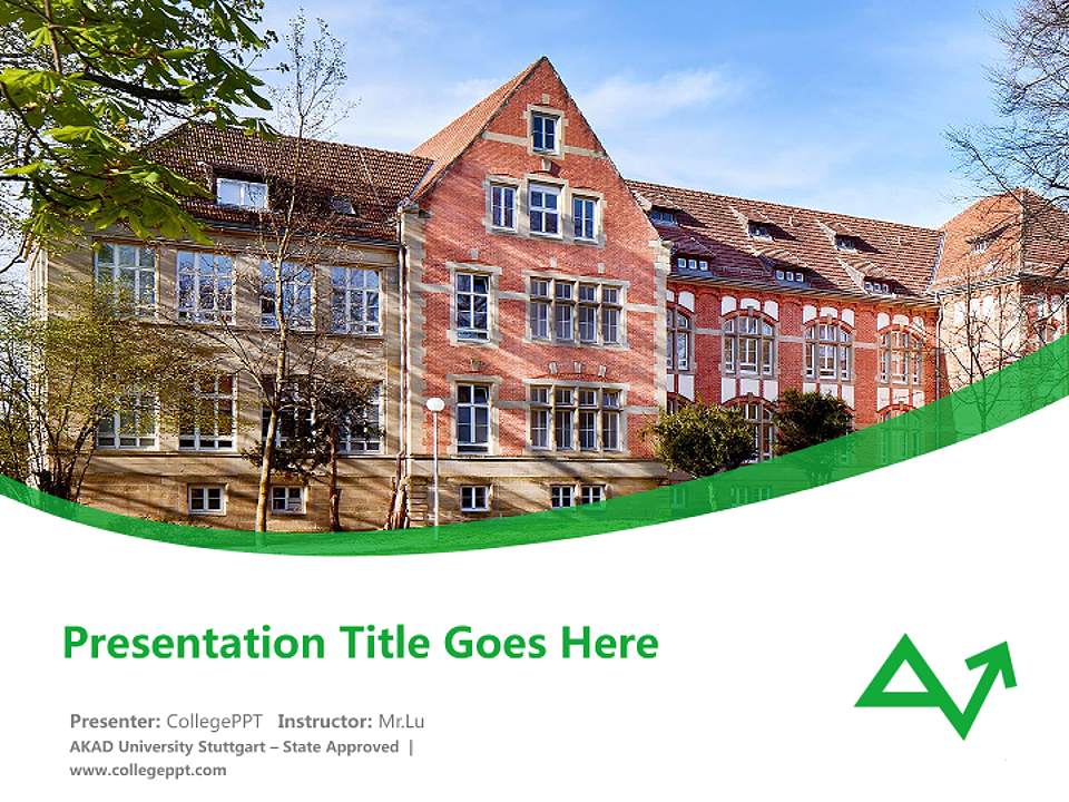 AKAD University Stuttgart – State Approved Course/Courseware Creation PPT Template4:3 ratio PPT effect preview image5
