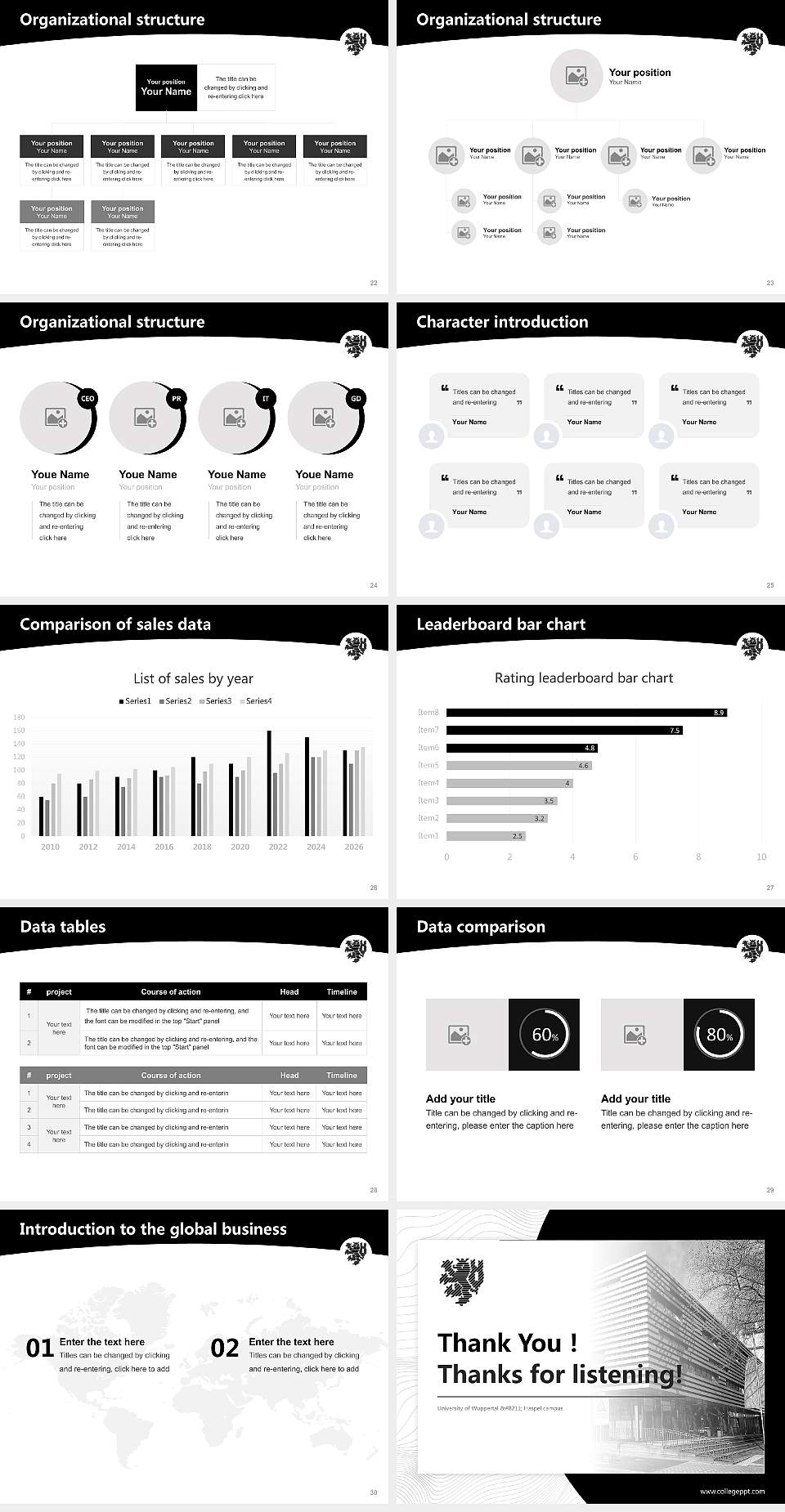 University of Wuppertal – Haspel campus Academic Presentation/Research Findings Report PPT Template4:3 ratio PPT effect preview image4