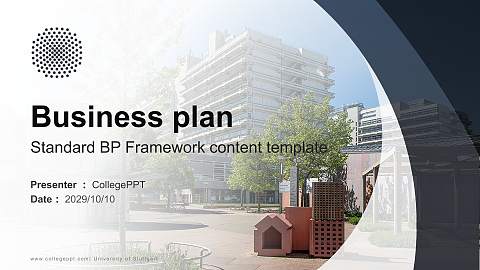 University of Stuttgart Competition/Entrepreneurship Contest PPT Template