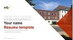 University of Public Administration Bremen CV PPT-sjabloon