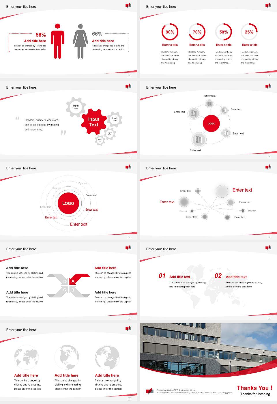 Baden-Württemberg Cooperative State University – Center for Advanced Studies Course/Courseware Creation PPT Template16:9 ratio PPT effect preview image4