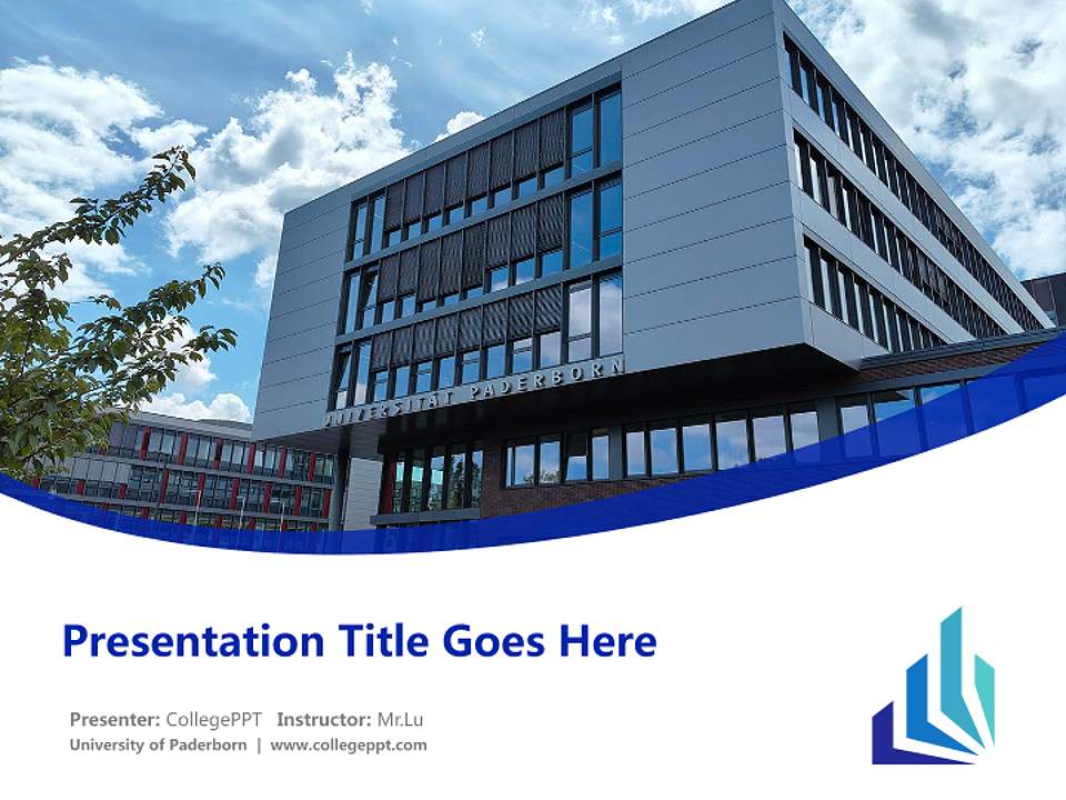 University of Paderborn Course/Courseware Creation PPT Template4:3 ratio PPT effect preview image5