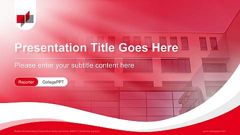 Baden-Württemberg Cooperative State University – Karlsruhe campus Lecture Sharing and Networking Event PPT Template