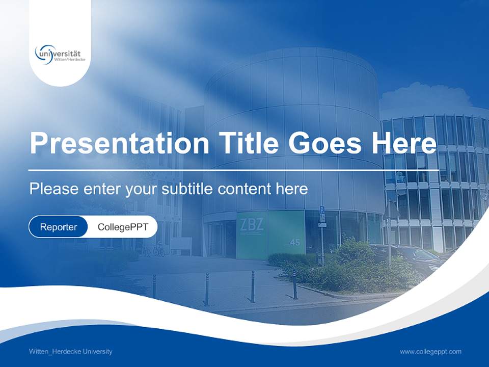 Witten_Herdecke University Lecture Sharing and Networking Event PPT Template4:3 ratio PPT effect preview image4