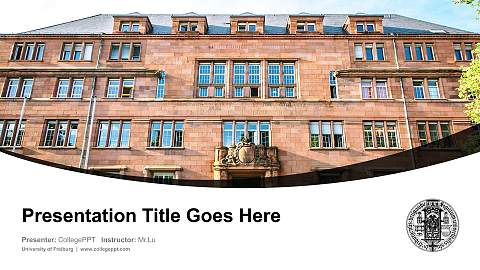 University of Freiburg Course/Courseware Creation PPT Template