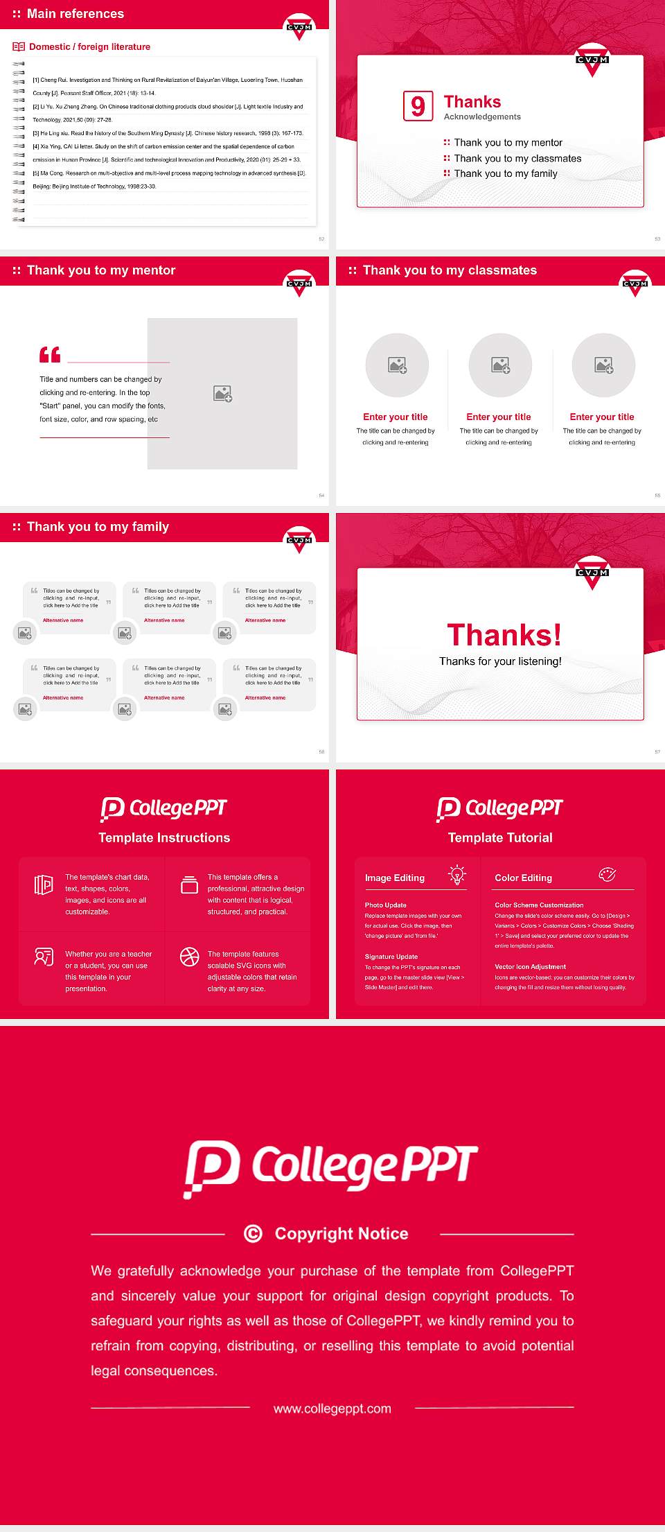 YMCA University of Applied Sciences Graduation Thesis Defense PPT Template4:3 ratio PPT effect preview image7