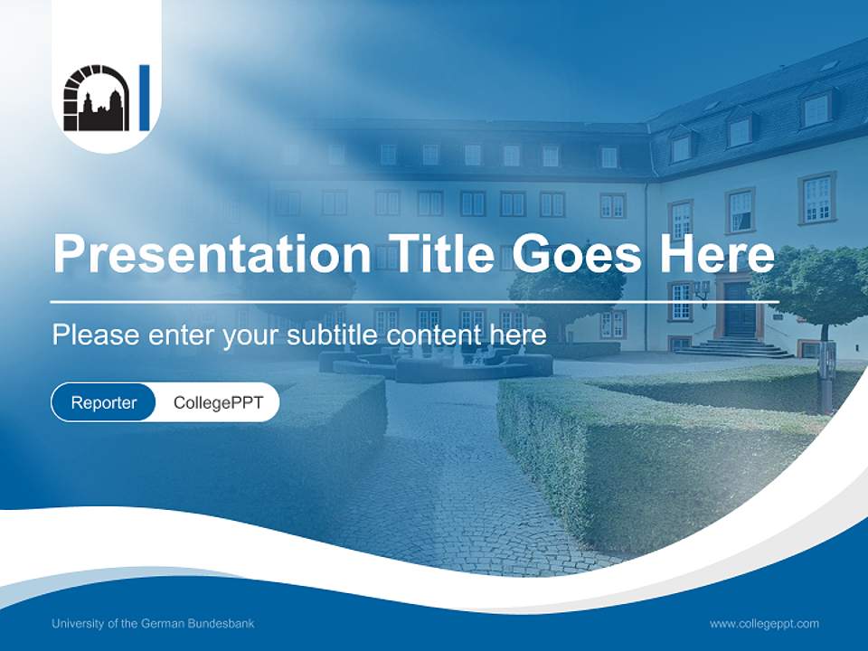 University of the German Bundesbank Lecture Sharing and Networking Event PPT Template4:3 ratio PPT effect preview image4
