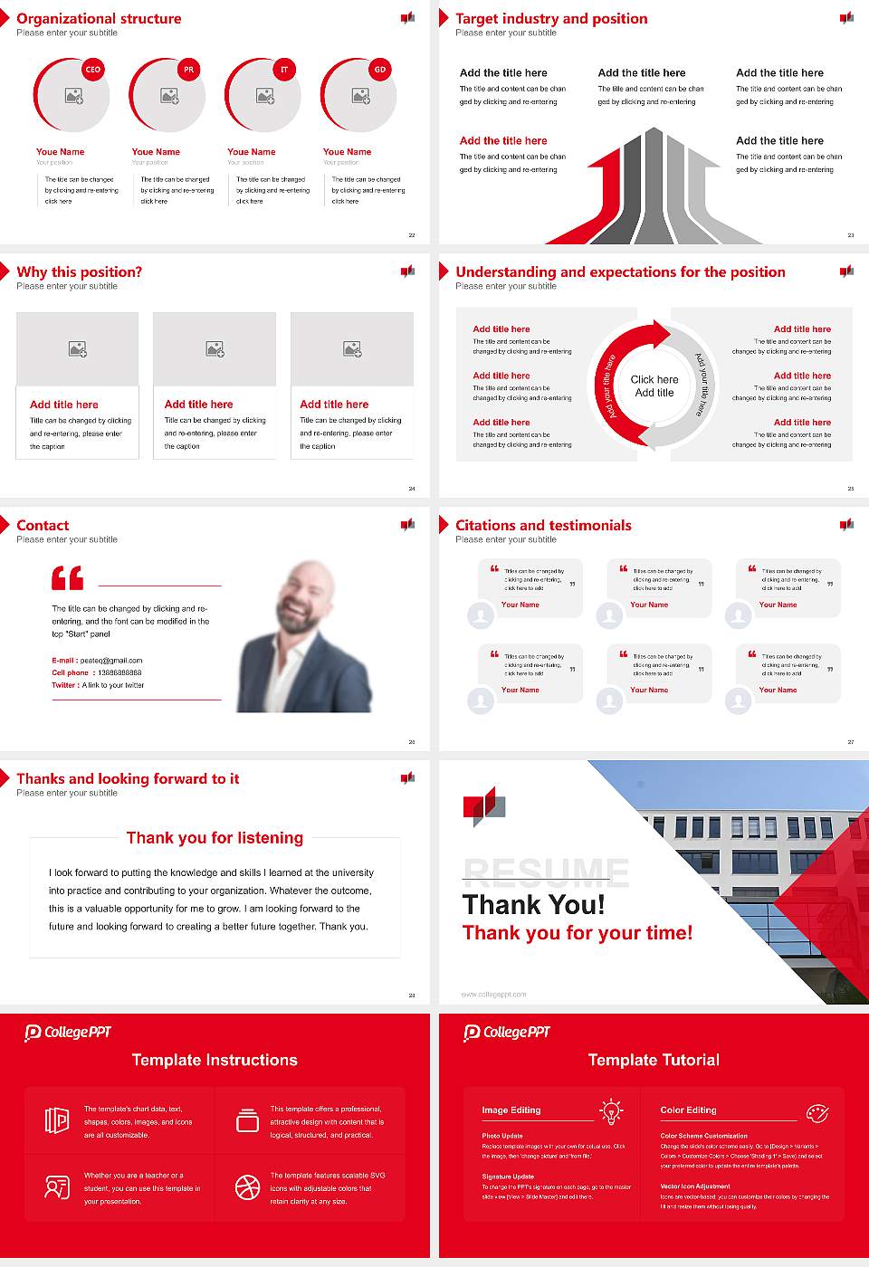 Baden-Württemberg Cooperative State University – Karlsruhe campus Resume PPT Template16:9 ratio PPT effect preview image4