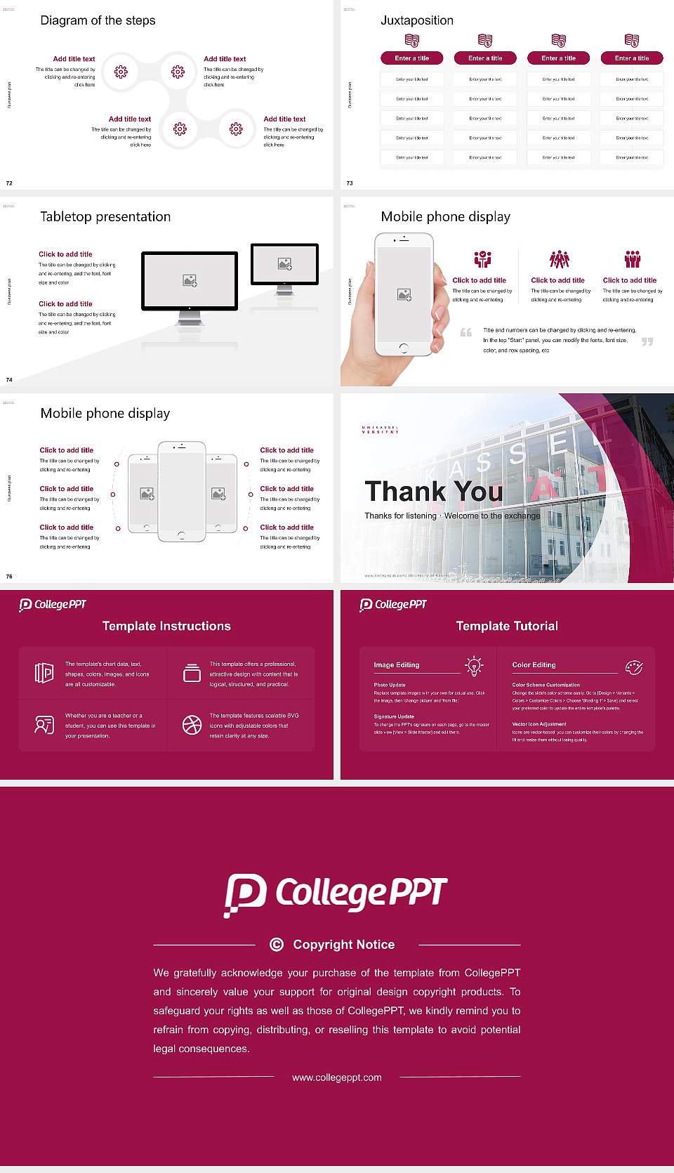 University of Kassel Competition/Entrepreneurship Contest PPT Template16:9 ratio PPT effect preview image9