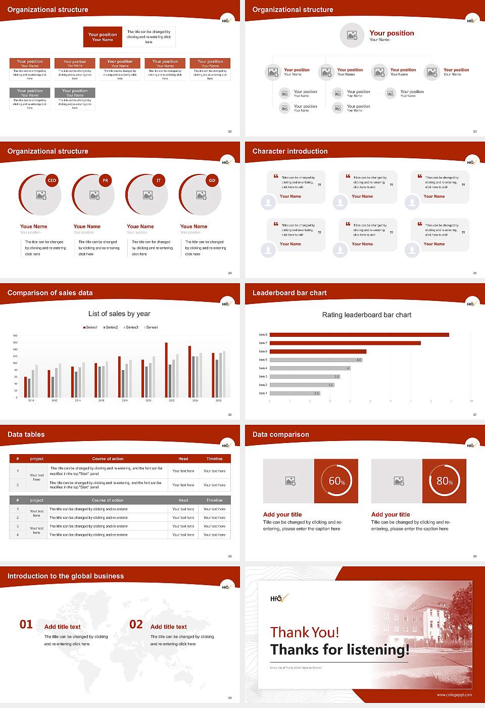 University of Public Administration Bremen Academic Presentation/Research Findings Report PPT Template16:9 ratio PPT effect preview image4