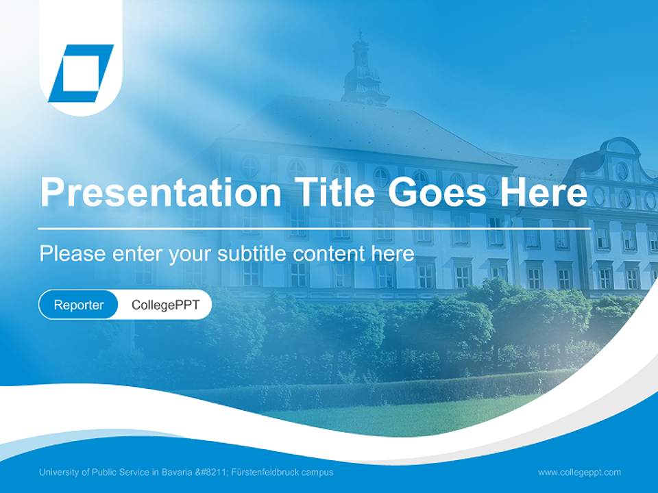 University of Public Service in Bavaria – Fürstenfeldbruck campus Lecture Sharing and Networking Event PPT Template4:3 ratio PPT effect preview image4