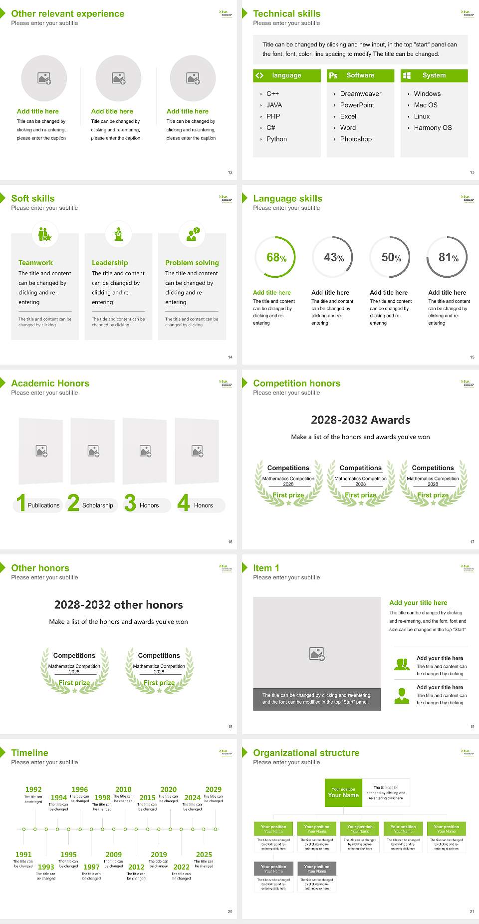Berlin University of Applied Sciences for Engineering and Economics Resume PPT Template4:3 ratio PPT effect preview image3