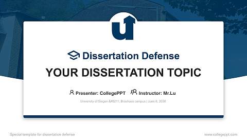 University of Siegen – Brauhaus campus Graduation Thesis Defense PPT Template