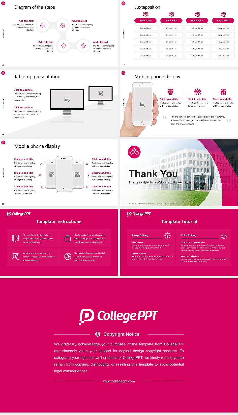 Wilhelm Büchner University of Applied Sciences Competition/Entrepreneurship Contest PPT Template16:9 ratio PPT effect preview image9