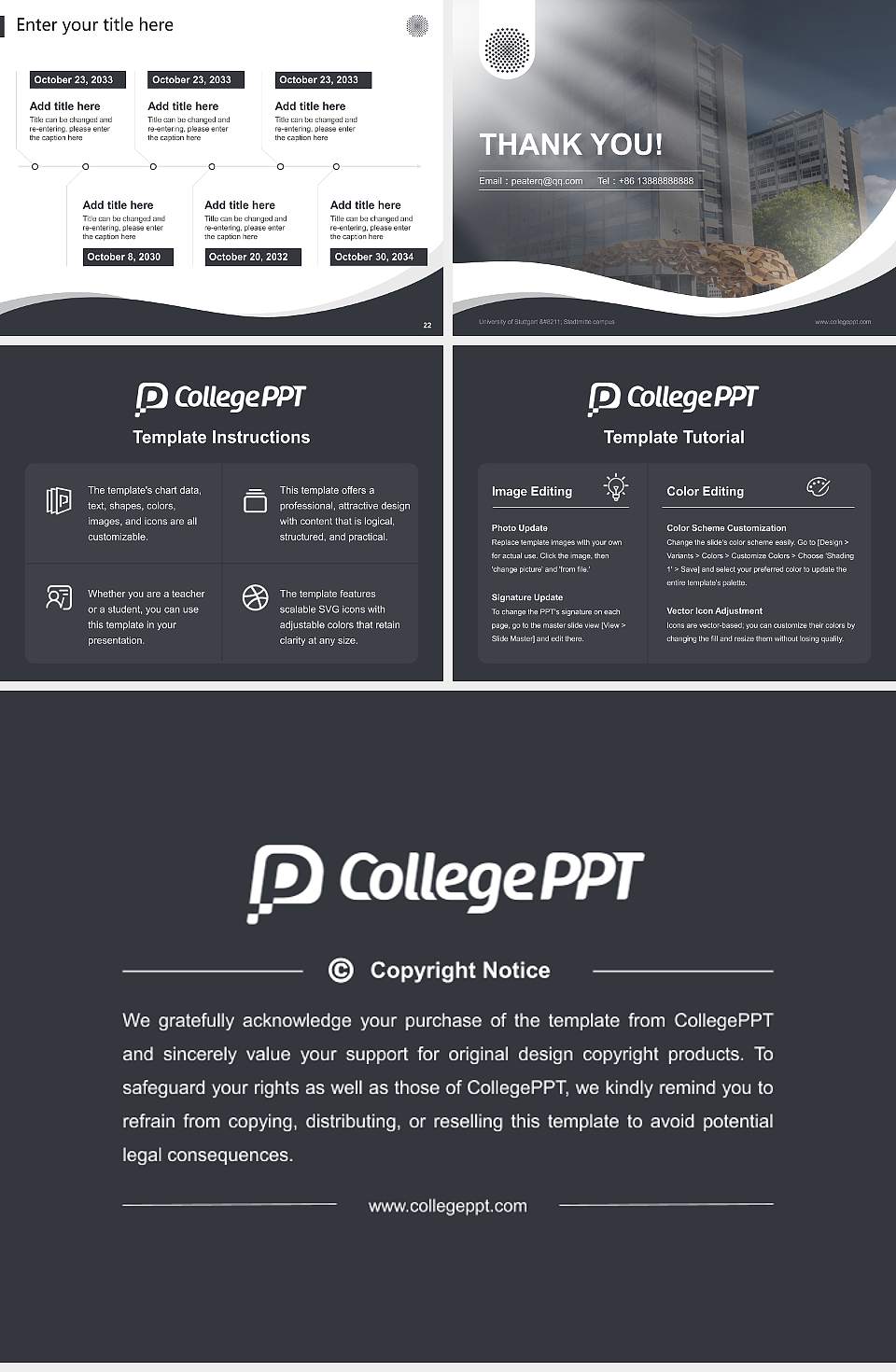 University of Stuttgart – Stadtmitte campus Lecture Sharing and Networking Event PPT Template4:3 ratio PPT effect preview image4