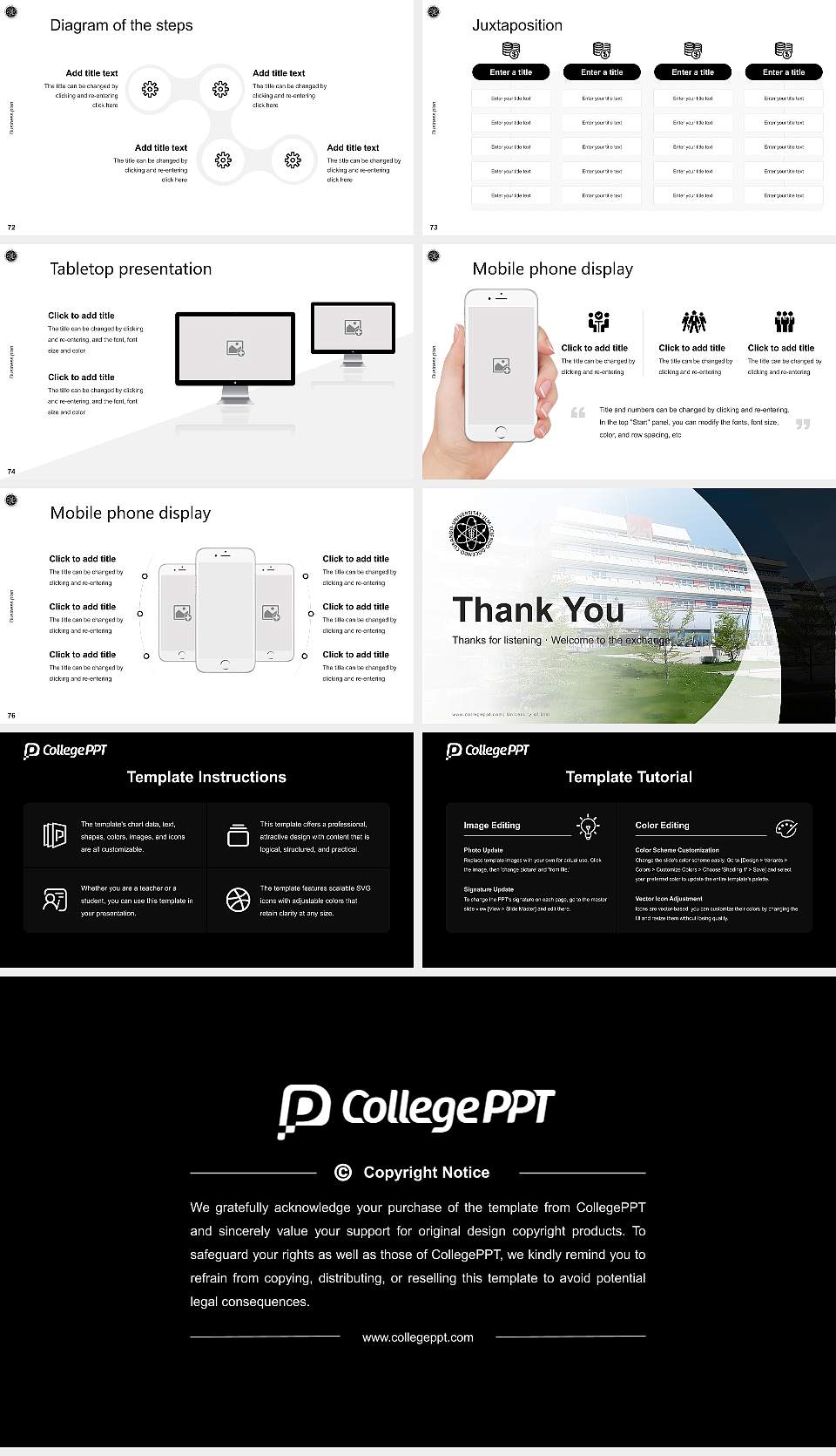 University of Ulm Competition/Entrepreneurship Contest PPT Template16:9 ratio PPT effect preview image9